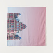 DE SALISBURY-BOUW ONDER PINKSKIES WANDKLEED (Voorkant (horizontaal))