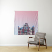 DE SALISBURY-BOUW ONDER PINKSKIES WANDKLEED (In situ)
