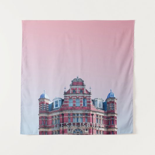 DE SALISBURY-BOUW ONDER PINKSKIES WANDKLEED (Voorkant)