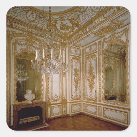 De Salon de Musique (Music Room) van Adelaide, Pri Vierkante Sticker (Voorkant)