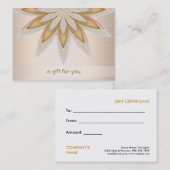 De Salon van het Haar van Lotus en het Certificaat (Voorkant / Achterkant)