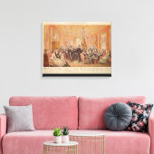 De Salon van Victor Hugo Canvas Afdruk (Insitu (Woonkamer))