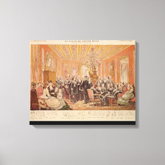 De Salon van Victor Hugo Canvas Afdruk (Voorkant)