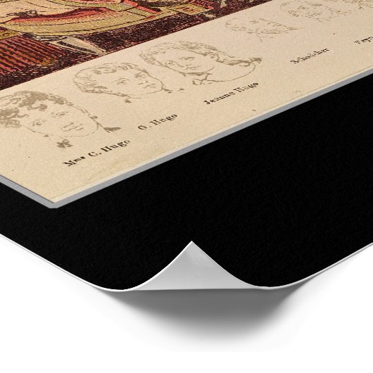 De Salon van Victor Hugo Poster (Hoek)