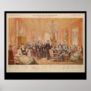 De Salon van Victor Hugo Poster