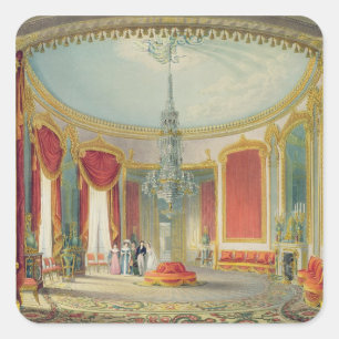 De Saloon in de slotfase van de Uitzichten van de Vierkante Sticker