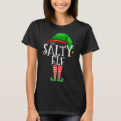 De salty Elf familie komt overeen met het kerstcad T-shirt (Voorkant)