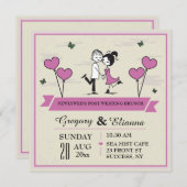 De samen PostUitnodiging van de Brunch van het Kaart (Voorkant / Achterkant)