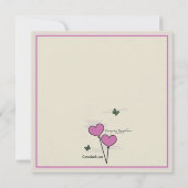 De samen PostUitnodiging van de Brunch van het Kaart (Achterkant)