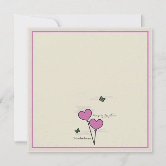 De samen PostUitnodiging van de Brunch van het Kaart (Achterkant)