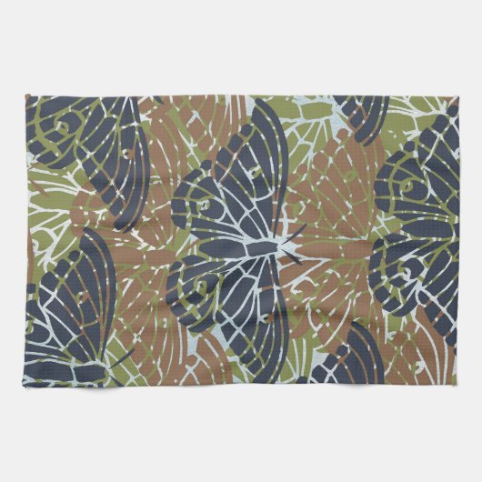 De Samenvatting van vlinders Theedoek (Horizontaal)