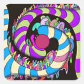 De samenvatting vierkante sticker (Voorkant)