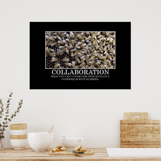 De samenwerking verbetert Uw Kans van Succes [XL] Poster (Keuken)