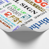 De Samenwerkingsomslag van het Korakje van het Rad Cadeaupapier (Hoek)