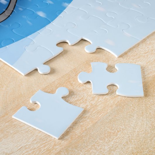 De samenzollen van de grens hebben een wintervakan legpuzzel (Zijkant)