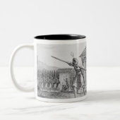 De samenzwering van Babeuf, jaar 4 Tweekleurige Koffiemok (Links)