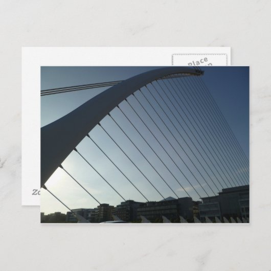 De Samuel Beckett Bridge Briefkaart (Voorkant / Achterkant)