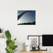 De Samuel Beckett Bridge, Dublin Poster (Thuiskantoor)