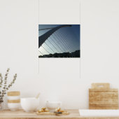 De Samuel Beckett Bridge, Dublin Poster (Keuken)