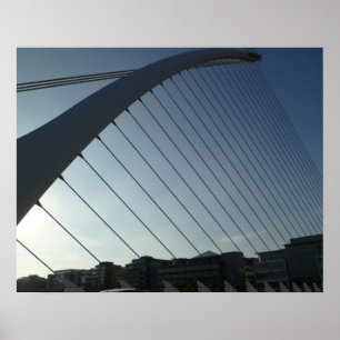 De Samuel Beckett Bridge, Dublin Poster