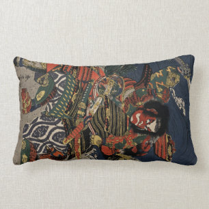 De samurai-strijders Tadanori en Noritsune Kussen