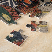 De samurai-strijders Tadanori en Noritsune Legpuzzel (Zijkant)