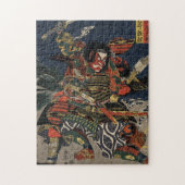 De samurai-strijders Tadanori en Noritsune Legpuzzel (Verticaal)