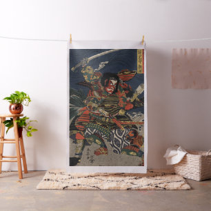 De samurai-strijders Tadanori en Noritsune Stof
