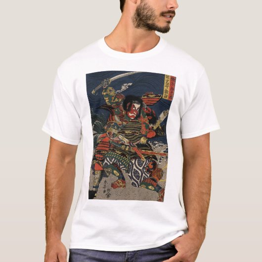 De samurai-strijders Tadanori en Noritsune T-shirt (Voorkant)