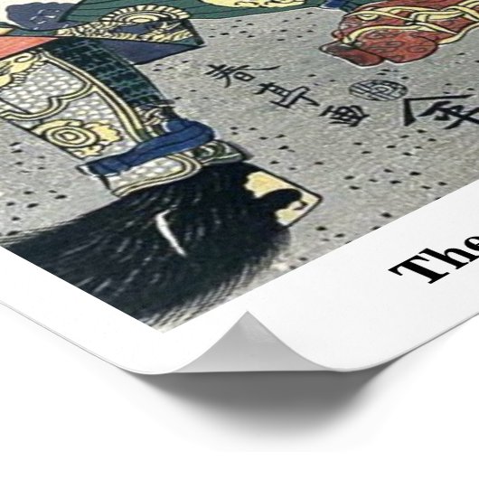 De samurai-strijders van Katsukawa, Shuntei Poster (Hoek)