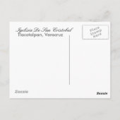 De San Cristobal Church Briefkaart (Achterkant)