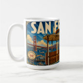 De San Francisco-behandeling  Koffiemok (Links)