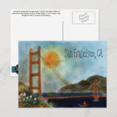 De San Francisco Golden Gate Bridge Postcars Briefkaart (Voorkant / Achterkant)