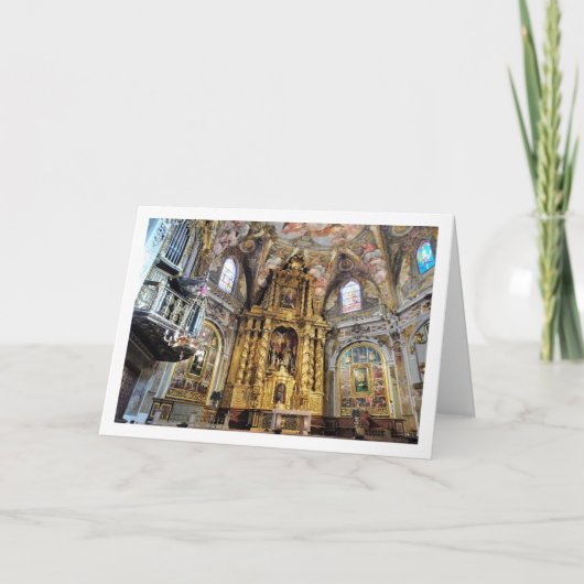 De San Nicolás-kerk in Valencia City Kaart (Voorkant)