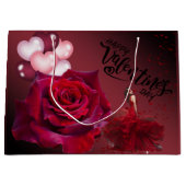 de San Valentín con rosas Groot Cadeauzakje (Voorkant)