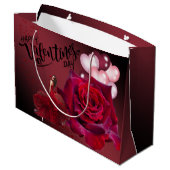 de San Valentín con rosas Groot Cadeauzakje (Achterkant Gekanteld)