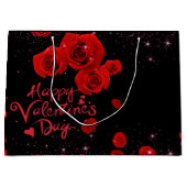 de San Valentín con rosas rojas Groot Cadeauzakje (Voorkant)