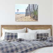 De Sand Dune Beaches of Montauk, NY Canvas Afdruk (Insitu (Slaapkamer))