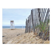 De Sand Dune Beaches of Montauk, NY Foto Afdruk (Voorkant)