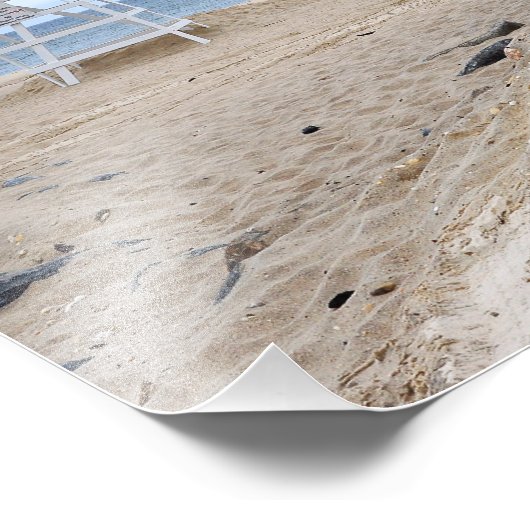 De Sand Dune Beaches of Montauk, NY Foto Afdruk (Hoek)