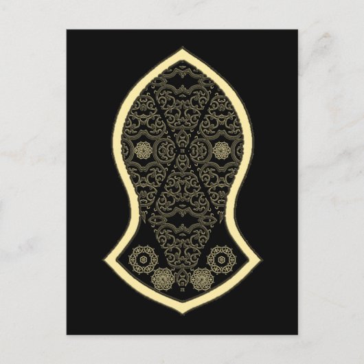 De sandaal van de profeet (Golden) Briefkaart (Voorkant)