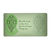 De sandaal van de profeet (groen) etiket (Voorkant)