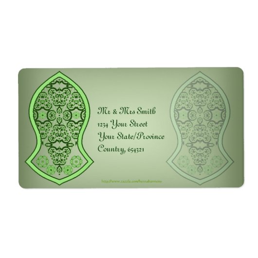 De sandaal van de profeet (groen) etiket (Voorkant)