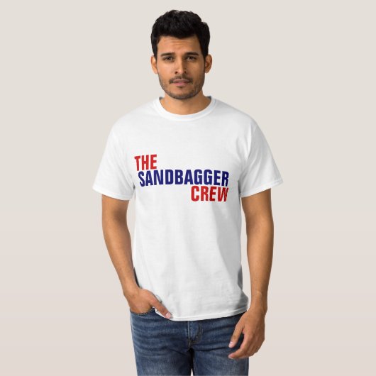 DE SANDBAGGER-BEMANNING T-SHIRT (Voorkant volledig)