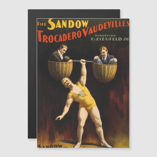 De Sandow Eugen Sandow variété krachtpatser (Voorkant / Achterkant)