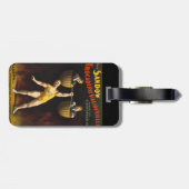 De Sandow Eugen Sandow Vaudeville Gewichtheffer Bagagelabel (Achterkant horizontaal)