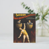 De Sandow Eugen Sandow Vaudeville Gewichtheffer Briefkaart (Staand voorkant)