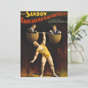 De Sandow Eugen Sandow Vaudeville Gewichtheffer Feestdagenkaart