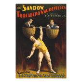 De Sandow Eugen Sandow Vaudeville Gewichtheffer Foto Afdruk (Voorkant)