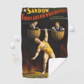 De Sandow Eugen Sandow Vaudeville Gewichtheffer Golfhanddoek (Insitu)